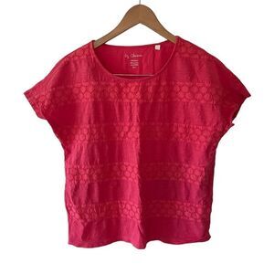 Ladies top “by Chico” fun pink summer top